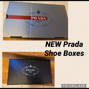 NEW 2 Prada Unisex/Men Shoe Boxes